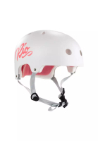 RIO Roller Script Roller Skating Helmet - White