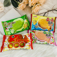 日本 meito 名糖 鯛魚燒餅乾  鯛魚燒夾心餅 乳酸菌/草莓/巧克力/抹茶/福鯛-巧克力｜全店$199免運