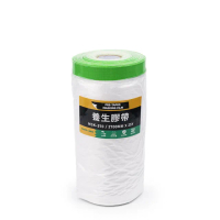 【SHARKTAPE】遮蔽膜 養生膠帶2700mm×25Y(油漆 裝潢 工程 防塵 防污 遮蔽)