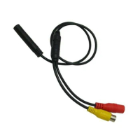 1 SET Female Cable Video Output Signal Reversing Camera Video To 3 RCA 4-pin Male CVBS (RCA) Female Camera Signal