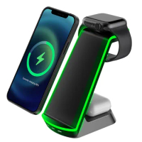 Wireless Charger Stand For Apple Watch iPhone 12 13 Pro Max 11 XS Max Mini AirPods Pro 3 15W Fast Wireless Chaing Dock Station