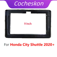 9 Inch Car Frame Fascia Canbus Box Decoder For Honda City Shuttle 2020+ Android Radio Dash Fitting Panel Kit