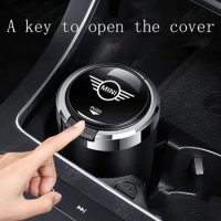 Suitable for Mini Cooper Countryman WORKS R55 R56 R60 F54 F55 F56 one-key open cover multifunctional car ashtray interior parts