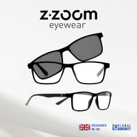 Z·ZOOM 知性矩形細框款 老花眼鏡 附磁吸墨鏡片(老花太陽眼鏡)