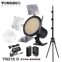 Yongnuo YN216 II 24W 2700-8000K Bi-color LED Video Fill Light Lighting YN-216 for DV DSLR Camera Canon Nikon Sony