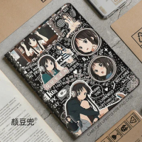 K-ON! Anime Akiyama Mio ipad Case For iPad Air 4 5 10.9 Mini 5 6 for 2020 pro 11in IPad Air 1 2 9.7 Tablet With Pencil Holder