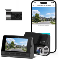 70mai True 4K Dash Cam A800S with IMX415, Front and Rear, Built in GPS, Super Night Vision, 3'' IPS LCD, Parking Mode, ADAS