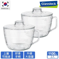 Glasslock 大容量強化玻璃微波麵碗1100ml(二入組)