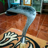 Arit Rumput DM model gaet Bahan Full Baja Asli gagang kayu sonokeling