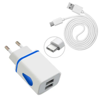 Wall Dual Adapter Type C Cable USB Type-C Cables 3 1 2 Meter Line EU Charger For Honor Magic3 Pro Pl