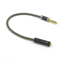 16 Core 7N OCC Headphone Adapter 4.4MM Balanced Male to 3.5MM Stereo Female Adapter For NW-ZX507 DMP-Z1 NW-ZX300A NW-WM1Z