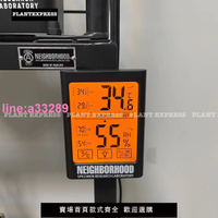 {可開發票}NEIGHBORHOOD塊根植物多肉電子溫度計濕度計壁掛大屏觸摸背光磁吸