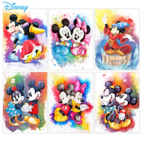 5D Diamond Painting Disney Mickey Minnie Mouse Diamond Embroidery Picture Full Round/Square Rhinestone Mosaic Home Decor