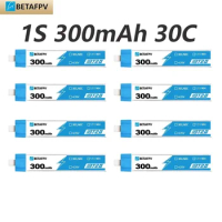 8pcs/lot BETAFPV BT2.0 1S 300mAh Battery 4.35V 30C/60C Lipo for Cetus FPV Googles Tiny Whoop Drone Meteor65