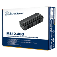 米特3C數位–SilverStone 銀欣 MS12-40G 具主動散熱功能的 USB4 NVMe SSD 外接盒/SST-MS12B-40G