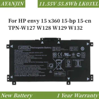 NEW LK03XL 55.8Wh Laptop Battery For HP envy 15 x360 15-bp 15-cn TPN-W127 W128 W129 W132 HSTNN-LB7U HSTNN-UB7I HSTNN-IB8M LB8J