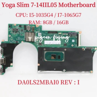 DA0LS2MBAI0 Mainboard For Lenovo Yoga Slim 7-14IIL05 Laptop Motherboard CPU: I5-1035G4 I7-1065G7 RAM: 8GB / 16GB 100% Test OK