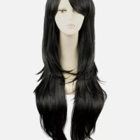 Final Fantasy VII Remake Tifa Lockhart Cosplay Wigs Black Hair 80cm