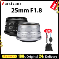 7artisans 7 artisans 25mm F1.8 Lenses Wide Angle-Prime Large Aperture Lens MF for Sony E / MFT / Fujifilm X / Canon EF-M Mount