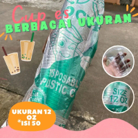 cup es - cup plastik - cup ukuran 10oz 12oz 14oz 16oz 18oz 20oz
