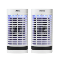 【勳風】2入組_MEIJI美緻 吸入式電擊捕蚊燈/可外接USB行動電源(DHF-S2036)