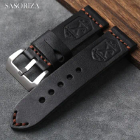 Vintage genuine leather watch band 20mm 21mm 22mm 23mm 24mm 26mm universal leather watch strap