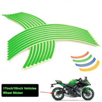 Motorcycle Wheel Sticker Reflective Rim Stripe Tape Bike Stickers FOR KAWASAKI NINJA 250 Z250 Z250SL 2019-2023 2022 2021 2020