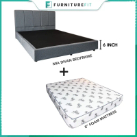 FELIX_Queen Size Bed Frame / Divan Bed / Modern Bed frame/Katil Murah/Bedframe