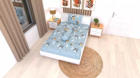 Adela Sprei &amp; Bed Cover Sprei Set OWLY - 120 x 200 x 20 - Valenita