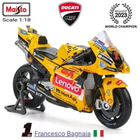 Maisto MotoGP Yamaha Honda Suzuki KTM Ducati Moto GP Miniatur Diecast Leo Gresini 2024 #73