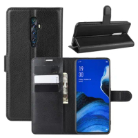 6.53inch Case for OPPO Reno 2Z (2019) Cover Wallet Card Stent Book Style Flip Leather Protect Case black Reno2 Z for OPPO Reno2z