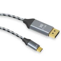 USB-C to Dp 1.4 Cable,Support 8K@60HZ Resolution, Copper Braided DP Cable, Suitable for MacPro Display XDR (2 Meter)