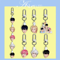 พวงกุญแจอะคริลิค Kpop PLAVE NOAH, การ์ตูนน่ารัก EUNHO YEJUN HAMIN Meymu Moi Miimu จี้, พวงกุญแจกระเป