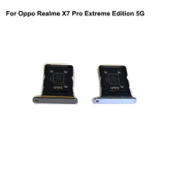 For Oppo Realme X7 Pro Extreme Edition 5G New Tested Good Sim Card Holder Tray Card Slot RealmeX7 Pro Extreme Sim Card Holder