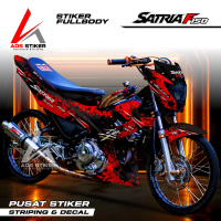 (COD) Decal Variasi Satria Fu Stiker Suzuki satria FU 150 Fullbody Motif Hayabusa Japan Motorcycle R