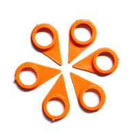 Wheel Nut Indicator Ring Type Loose Orange color SW19 PU 100 pcs For 19/20/21mm nut car accsesories