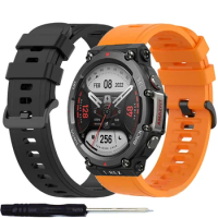 Soft Silicone Strap For Huami Amazfit T-REX 2 Smart Watchband Sports Bracelet For Amazfit T-Rex/T Rex Pro 2 Wrist Correa Belts