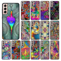 Psychedelic Trippy art Phone Cover For samsung galaxy S24 ULTRA S23PLUS S21 S20fe S20ULTRA S21Fe S22PLUS S23ULTRA Cases