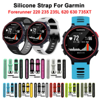 Watch Strap for Garmin Forerunner 735XT Smart Watch Silicone Bracelet for Forerunner 235 lite 220 230 235 620 630 Watch correa