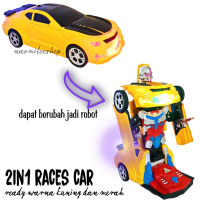 Races car mainan mobil jadi robot Mainan Robot Berubah Jadi Mobil