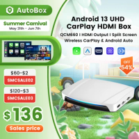 CarlinKit UHD HDMI Output Android 13 CarPlay AIBox SDM660 Wireless CarPlay Android Auto Video Smart TV Streaming Box for OEM Car