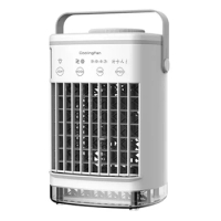 AT35 Evaporative Air Cooler For Room Personal Air Conditioner Cooling Fan 4 Wind Speed 7 Color Light &amp; 2 Spray Humidify