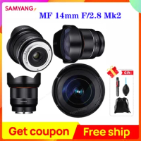 Samyang Mk2 MF 14mm F/2.8 Camera Portrait Lens For Sony E/A for Fujifilm X for Canon for Nikon ZFC Z5 Z6 Z7 II A6300 Mark II