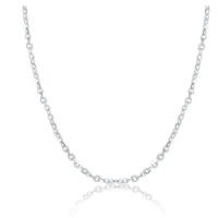 MADALENA SARARA 18k White Gold Chain Necklace Simple O Crossing Style