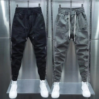 Clearance Sale - Spring Summer New Men's Casual Pants Cool Harem Cargo Pants Slim Fit Versatile Skin