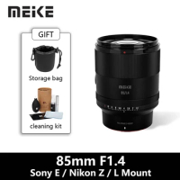 Meike 85mm F1.4 Full Frame Auto Focus Large Aperture Portrait Lens (STM Motor) For Sony E / Nikon Z / L-Mount A7 A7R A74 A7R4