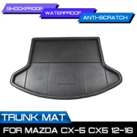 Car Floor Mat Carpet For Mazda CX-5 CX5 2012 2013 2014 2015 2016 Rear Trunk Anti-mud Cover