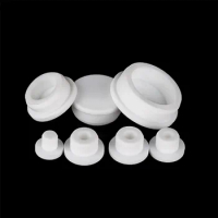 White T-Shaped Silicone Plug Circular Waterproof Sealing Rubber Plug Hole Cover Washer