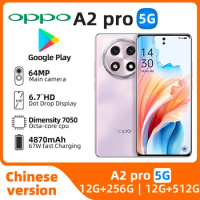 OPPO A2 Pro 5G Dimensity 7050 Android 13 67W SuperVOOC 5000mAh 64MP OIS Camera google Play OTA Bluetooth 5.3 used phone