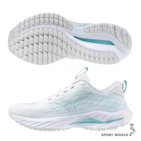 Mizuno 美津濃 女鞋 慢跑鞋 WAVE INSPIRE 20 SSW 4E超寬楦 白藍 J1GD242923